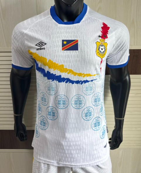 2026-27 Mens Democratic Congo away white Player version Soccer Jersey