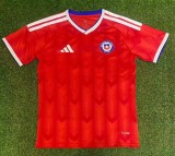 2026-27  Mens Chile home Red Fans Soccer Jersey