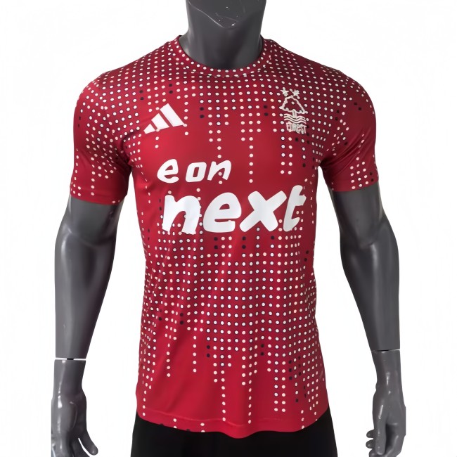 2025-26 Mens Nottingham Forest  red  Player version soccer Jersey