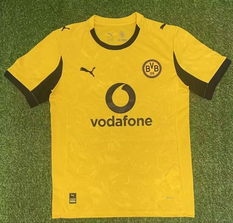 2025-26 Mens Borussia Dortmund  yellow Season Cup  soccer jersey