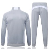 2025-26 Mens Real Madrid  Gray Jacket Training Suit  #A2596