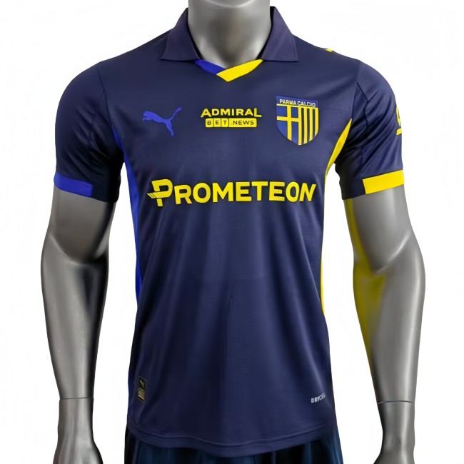 2025-26 Mens Parma Calcio Fourth Away Dark Blue  Player version soccer Jersey