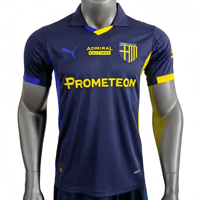 2025-26 Mens Parma Calcio Fourth Away Dark Blue  Player version soccer Jersey