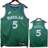 25-26 Dallas Mavericks RUSSELL #5 Green Retro Top Quality Hot Pressing NBA Jersey
