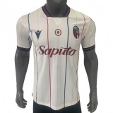 2025-26 Mens Bologna Away white  Player version Soccer Jersey