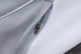2025-26 Mens Real Madrid  Gray Jacket Training Suit  #A2596