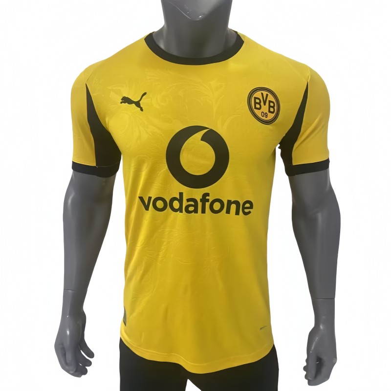 2025-26 Mens Borussia Dortmund  yellow Season Cup Player version soccer jersey