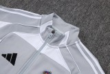 2025-26 Mens Real Madrid  Gray Jacket Training Suit  #A2596
