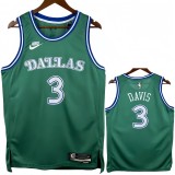 25-26 Dallas Mavericks DAVIS #3 Green Retro Top Quality Hot Pressing NBA Jersey