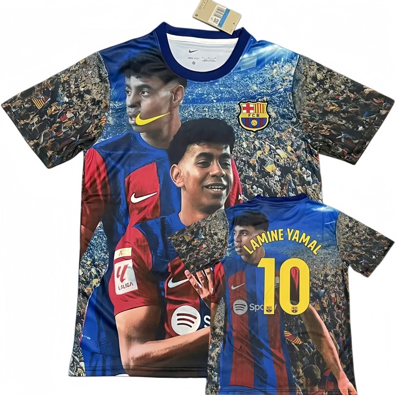 2025-26 Mens Barcelona LAMINE YAMAL #10 soccer jersey
