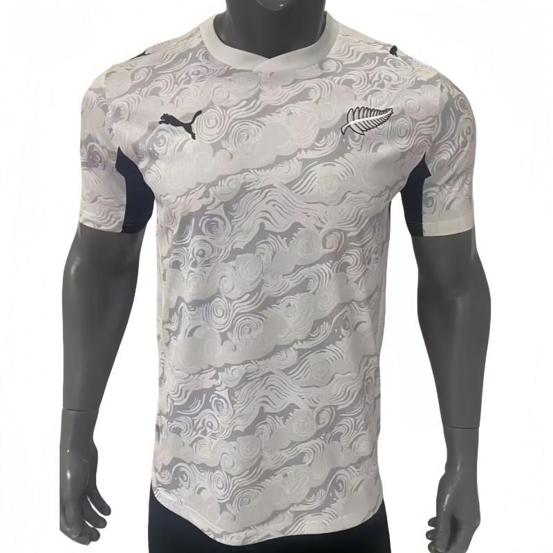2026-27 Mens New Zealand White blue Player version Soccer Jersey