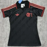 2025-26 Women  Flamengo black polo soccer Jersey