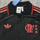 2025-26 Women  Flamengo black polo soccer Jersey