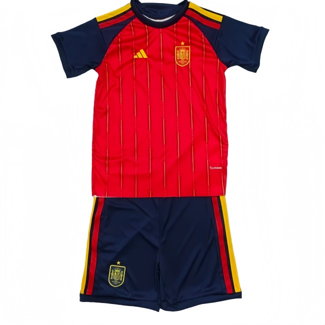 2026-27 kids Spain home red soccer jersey