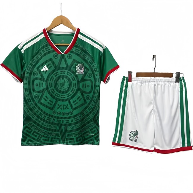 2026-27  Mexico Kids home green Soccer Jersey