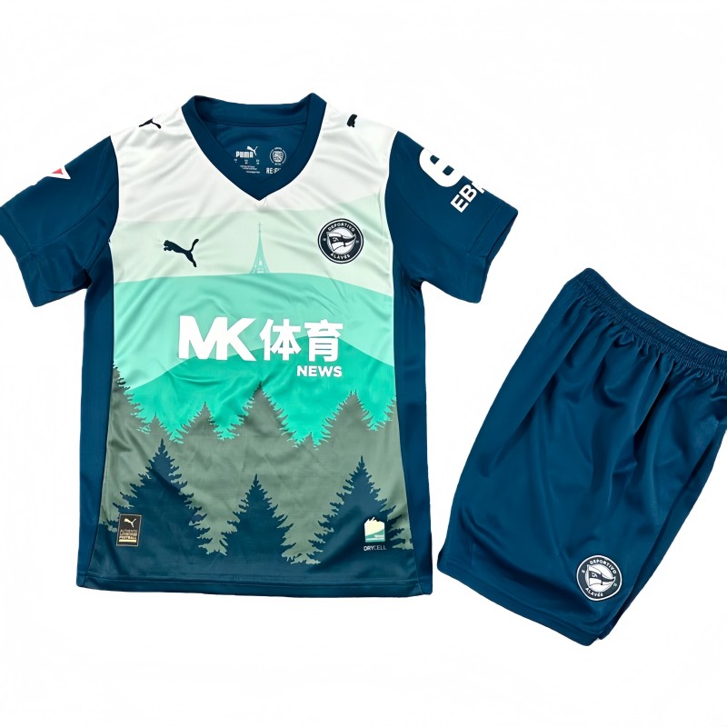 2025-26 Kids Deportivo Alaves Third away soccer jersey