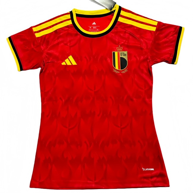 2026 Women Belgium home  red soccer jersey