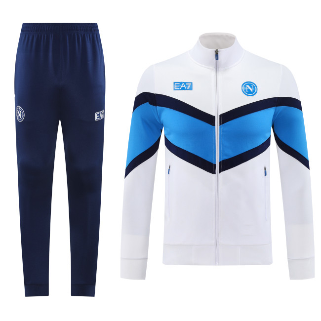 2025-26 Mens Napoli  white Jacket Tracksuit suit