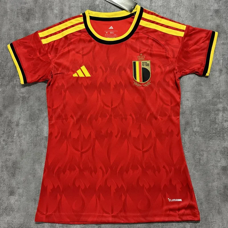 2026 Women Belgium home  red soccer jersey