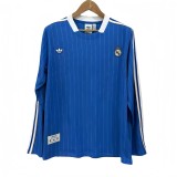 2025-26 Mens Real Madrid Casual Edition Long Sleeve blue Soccer Jersey