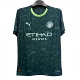 2025-26 Mens Manchester City Fourth Away 1:1 Dark Green soccer Jersey