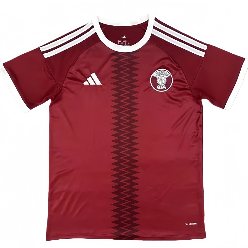 2026-27 Mens Qatar Home red Soccer Jersey