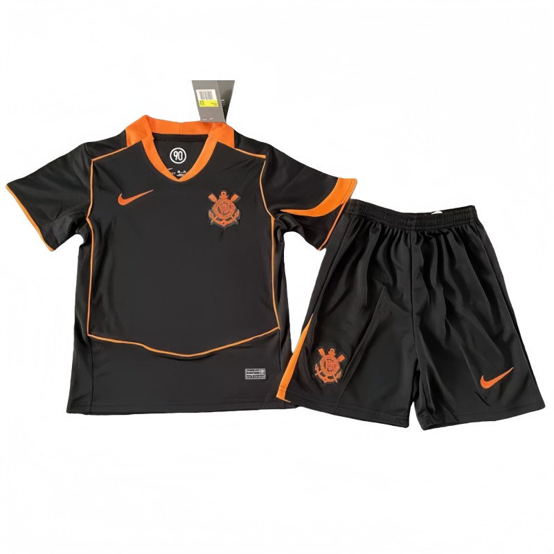 2025-26 Kids Corinthians third away black Soccer Jersey