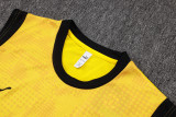 2025-26 Mens Borussia Dortmund yellow Vest short training suit   D25215#