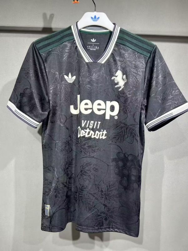 2025-26 Mens Juventus Third away black  Soccer Jersey