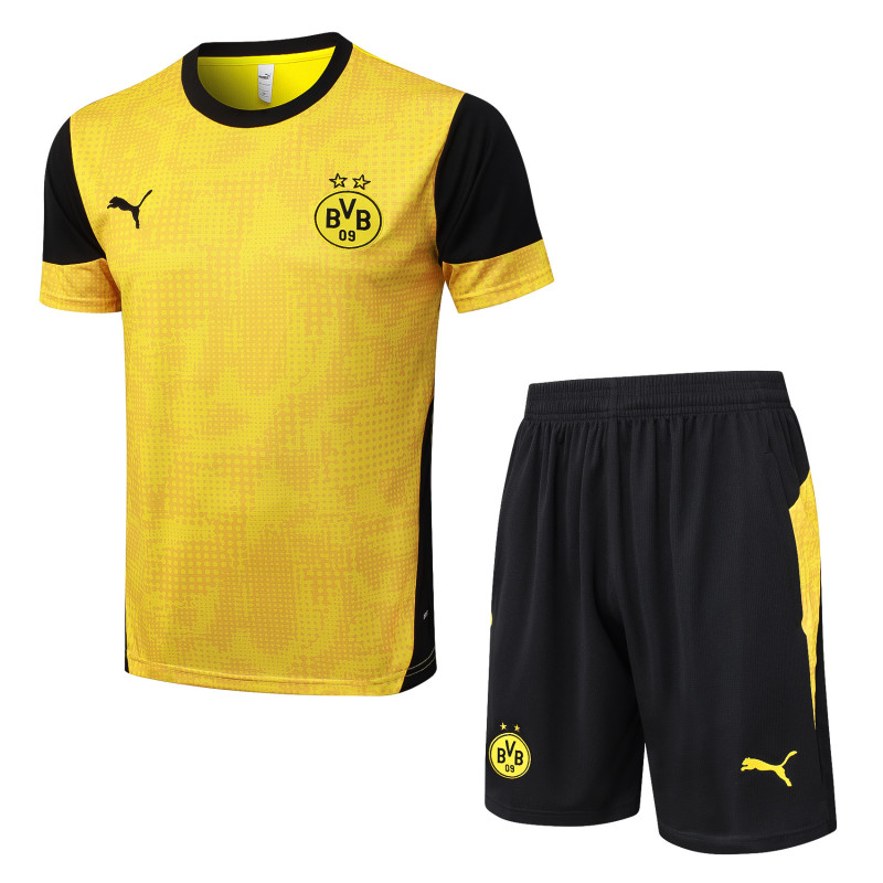 2025-26 Mens Borussia Dortmund yellow training Short suit  D25211#