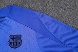2025-26 Mens Barcelona blue Half Pull Tracksuit suit B25112#