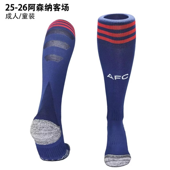 2025-26 Arsenal away blue Football socks