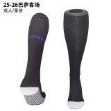 2025-26 Barcelona away black football socks