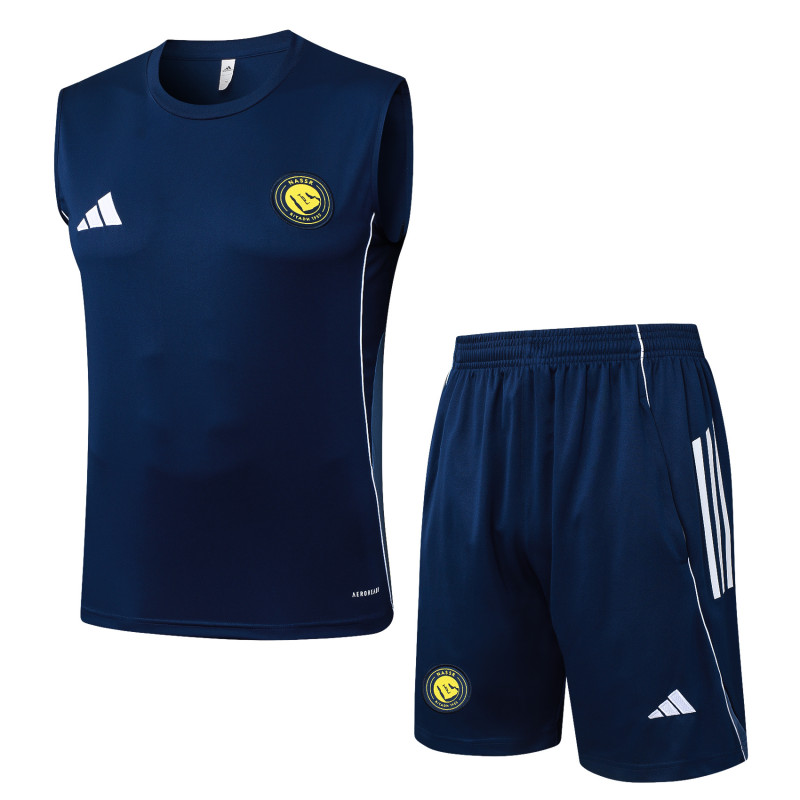 2025-26 Mens Al-Nassr Royal blue Vest short training   D25213#