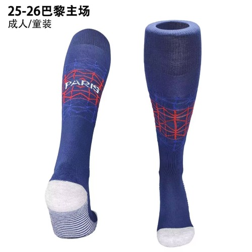 2025-26  Mens PSG home blue  football socks