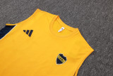 2025-26 Mens Boca Juniors yellow Vest short training D25214#