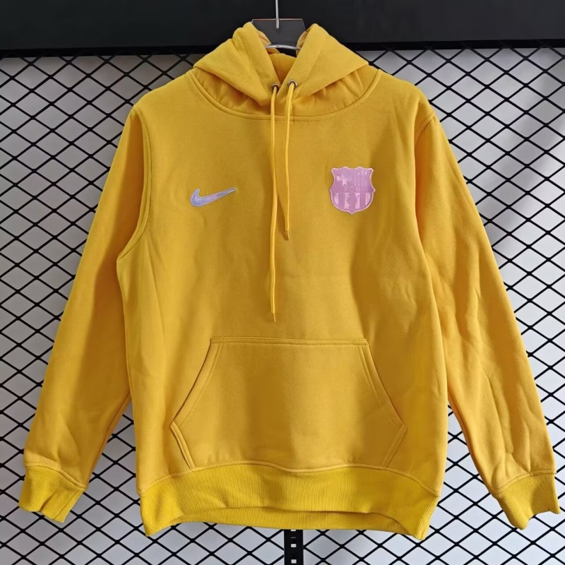 2025-26 Mens Barcelona Yellow Hoodie hoody Jersey