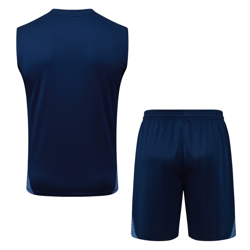 2025-26 Mens Al-Nassr Royal blue Vest short training   D25213#