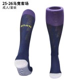 2025-26 Mens Atletico Madrid away blue football socks