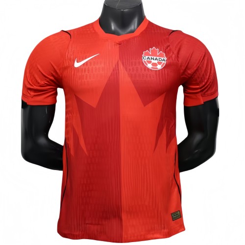 2026 Mens Canada  home Red  Player Version soccer Jersey