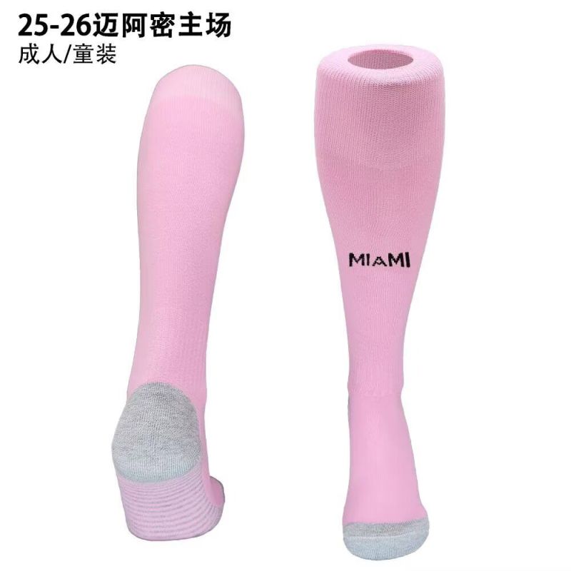 2025-26  Inter Miami home pink football socks