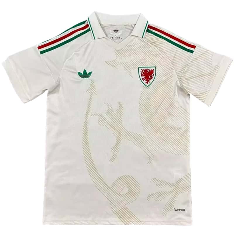 2026-27 Mens Wales away white Fans Soccer Jersey