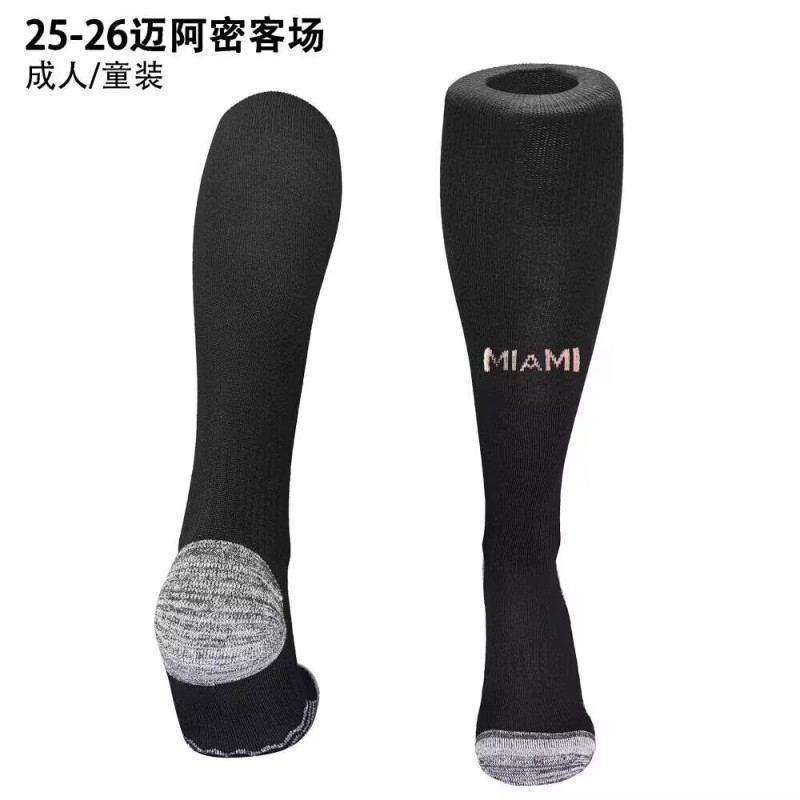 2025-26  Inter Miami away black football socks