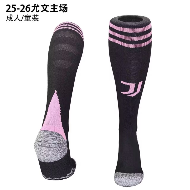 2025-26  Juventus home black football socks