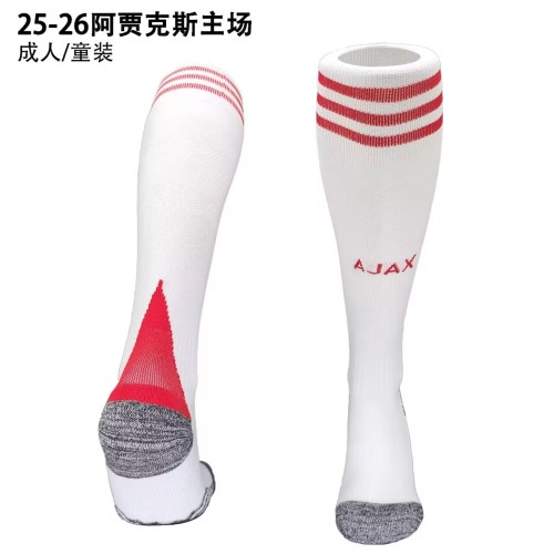 2025-26 Mens Ajax home football socks