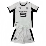 2025-26 Kids Stade Rennais away white Soccer Jersey