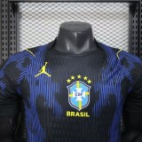 2026-27 Mens Brazil away blue Player version soccer jersey