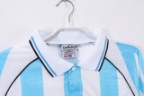 1996-97 Mens Argentina Retro  home long sleeve soccer Jersey