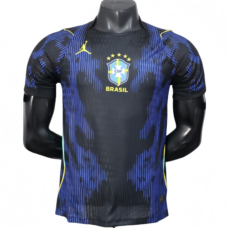 2026-27 Mens Brazil away blue Player version soccer jersey