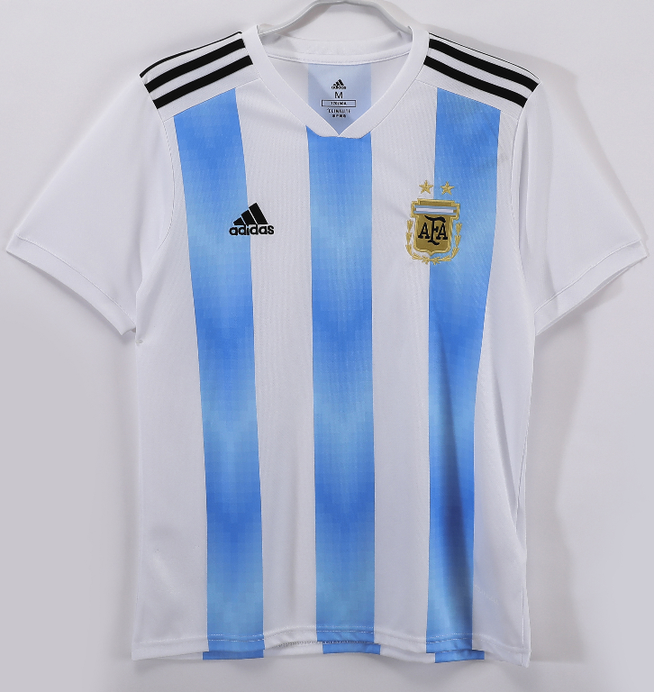 2018 Mens Argentina Home Retro soccer Jersey